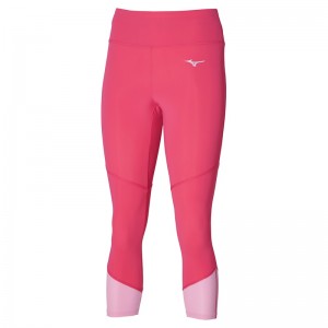 Pink Women's Mizuno Impulse Core 3/4 Tight | BYE238569