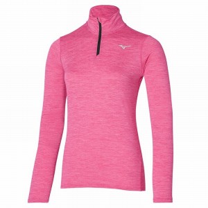 Pink Women's Mizuno Impulse Core LS HZ T Tops | RNM197425