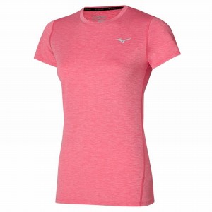 Pink Women's Mizuno Impulse Core Tee T Shirts | VJT134068