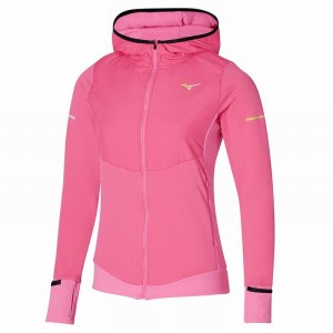 Pink Women's Mizuno Warmalite Hybrid FZ Tops | RFE907421