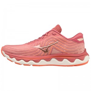 Pink Women's Mizuno Wave Horizon 6 Running Shoes | YTG327586