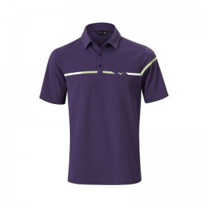 Purple Men's Mizuno Breath Thermo St Polo | WBC392681