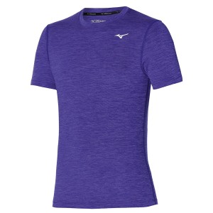 Purple Men's Mizuno Impulse Core Tee T Shirts | ZSW756248