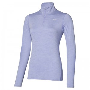 Purple Women's Mizuno Impulse Core LS HZ Tops | ULV671584