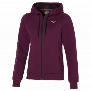 Purple Women's Mizuno Sweat Jackets | MGJ736102