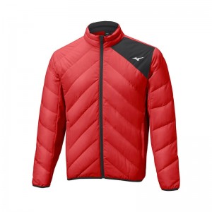 Red Men's Mizuno Breath Thermo Move Down Jackets | LSA621074