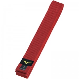 Red Men's Mizuno RB Judo Belts | ROI673829