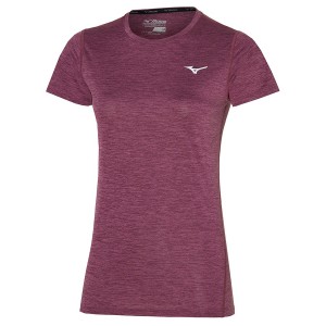 Red Women's Mizuno Impulse Core Tee T Shirts | DOQ790415