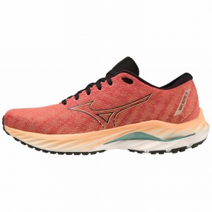 Red / Black Men's Mizuno Wave Inspire 19 Running Shoes | RKG016975