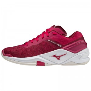 Red / Red Women's Mizuno Wave Stealth Neo Handball Shoes | IUL194523