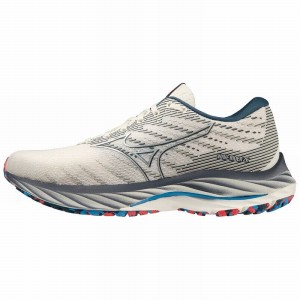 Silver Women's Mizuno Wave Rider 26 Running Shoes | PME852791