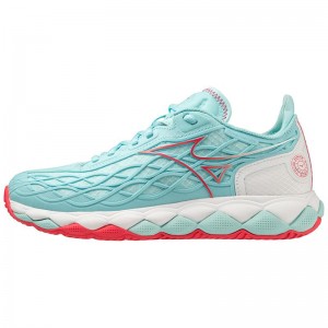 Turquoise Women's Mizuno Wave Enforce Tour AC Tennis Shoes | JVN762384