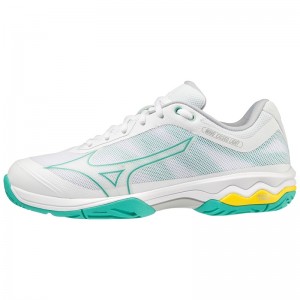 Turquoise Women's Mizuno Wave Exceed Light AC Tennis Shoes | BEJ604832