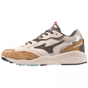 White Brown Men's Mizuno Sky Medal Beta Sneakers | YXK218309