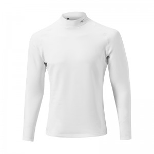 White Men's Mizuno Breath Thermo Biogear Base Layer Tops | XVJ341265