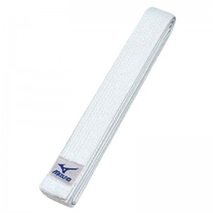 White Men's Mizuno Judo Belts | LQJ317428