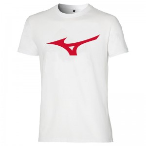 White Men's Mizuno Karate Tee T Shirts | LOJ762341