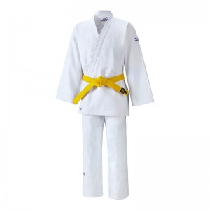 White Men's Mizuno Kodomo Set Without Belt Judogis | KQE671823