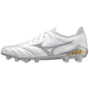 White Men's Mizuno Morelia Neo III Beta Japan Football Boots | PRZ210569