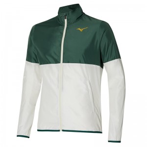 White Men's Mizuno Printed Jackets | XLV652071