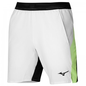 White Men's Mizuno Release 8 In Amplify Shorts | ZSL160458