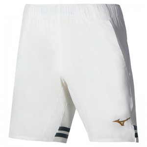 White Men's Mizuno Retro Shorts | VHB918670