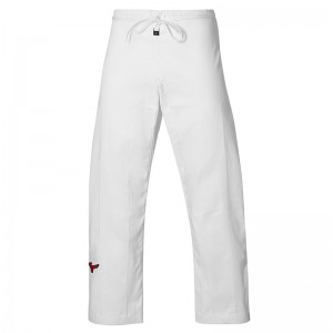 White Men's Mizuno Saiki Pants Judogis | ALM627139