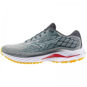 White Men's Mizuno Wave Inspire 20 Running Shoes | NAF582934