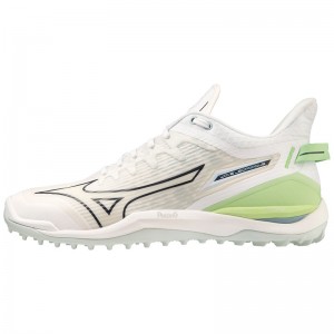 White Men's Mizuno Wave Leopardus Hockey Shoes | MZP854692