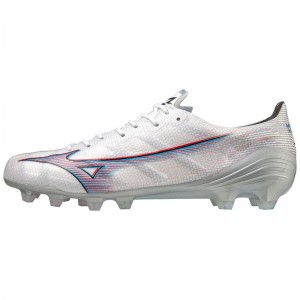 White Red Men's Mizuno Alpha Elite Football Boots | EPJ076195