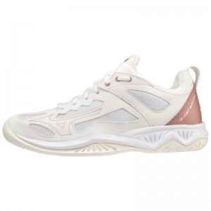 White Women's Mizuno Ghost Shadow Handball Shoes | MJP205934