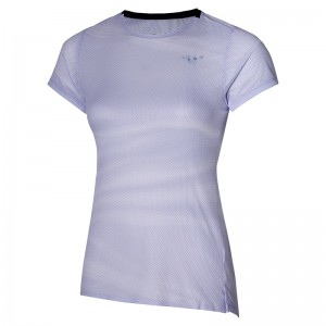 White Women's Mizuno Premium Aero Tee T Shirts | CTB834901