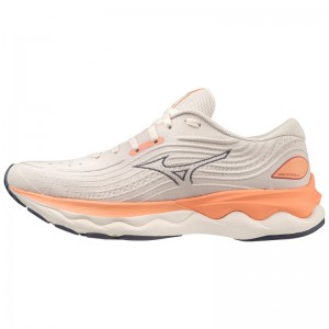 White Women's Mizuno Wave Skyrise 4 Running Shoes | PKB754618