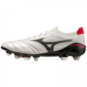 White / Black Men's Mizuno Morelia Neo IV Beta Football Boots | RNB354092