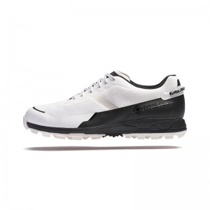 White / Black Men's Mizuno Mzen Golf Shoes | BEQ164837