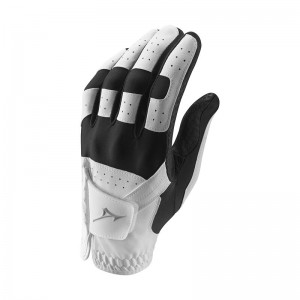 White / Black Men's Mizuno Stretch Glove Left Hand Gloves | BYN534291