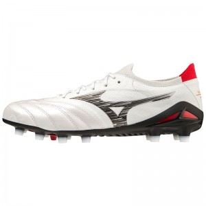 White / Black Women's Mizuno Morelia Neo IV Beta Japan Football Boots | UXD043568