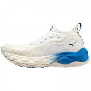 White / Blue Men's Mizuno Wave Neo Ultra Running Shoes | PVF697542