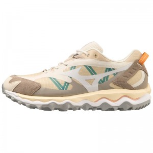 White / Coral Men's Mizuno Wave Mujin Tl GTX Sneakers | VHE784326