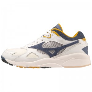 White / Indigo Men's Mizuno Sky Medal Sneakers | LGO675084