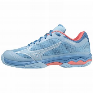 White / Rose Women's Mizuno Wave Exceed Light CC Tennis Shoes | BCP354079