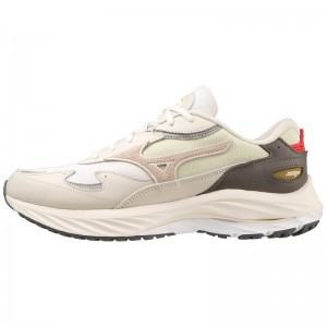 White / Silver Women's Mizuno Wave Rider Beta Sneakers | MWD965370