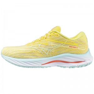 Yellow Women's Mizuno Wave Rider 27 Running Shoes | VAX630245