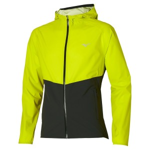 Yellow / Black Men's Mizuno Waterproof 20K ER Jackets | DUS967853