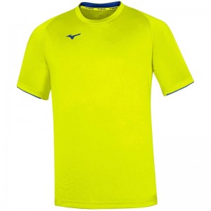 Yellow / Royal Men's Mizuno Core SS Tee T Shirts | VGZ782690