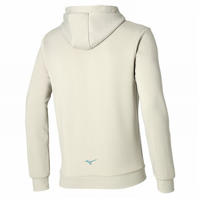 Beige Men's Mizuno Release Hoodie | JVE235910