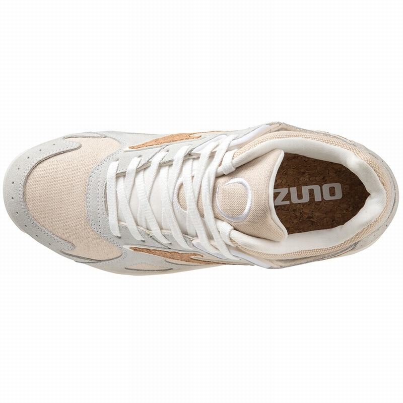 Beige Men's Mizuno Sky Medal Undyed Sneakers | TCK139064