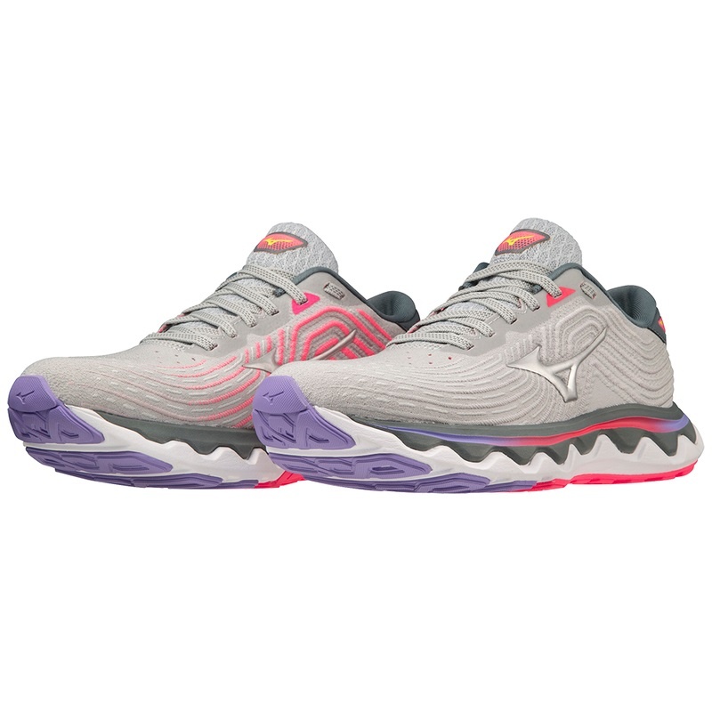 Beige Pink Women's Mizuno Wave Horizon 6 Running Shoes | LTQ197432