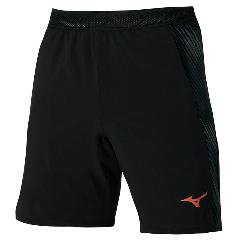 Black Men\'s Mizuno 8 In Amplify Shorts | OFT528136