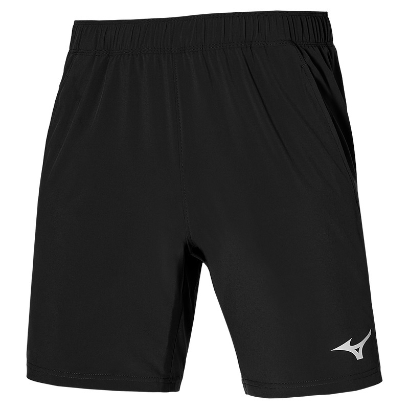 Black Men\'s Mizuno 8 In Flex Shorts | QIG495162